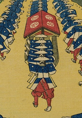 Utagawa Sadahide, Japanese woodblock print, ukiyo-e, "Namamugi"