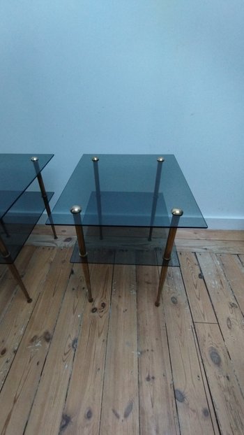 Pair of sofa ends or bedside tables in the Jansen house style