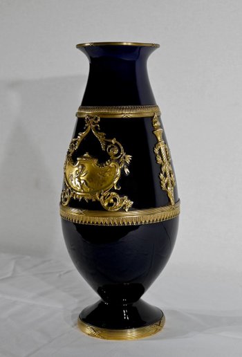 Vase en Céramique et Bronze Doré – Fin XIXe