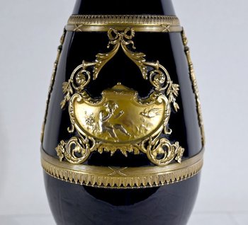 Vase en Céramique et Bronze Doré – Fin XIXe