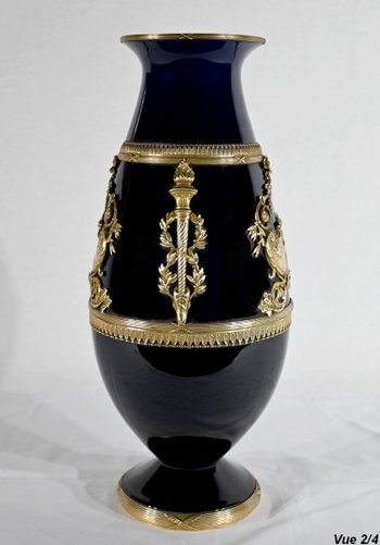 Vase en Céramique et Bronze Doré – Fin XIXe