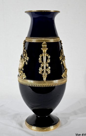 Vase en Céramique et Bronze Doré – Fin XIXe