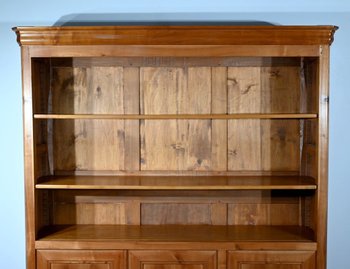 Cherry wood open bookcase - 1900