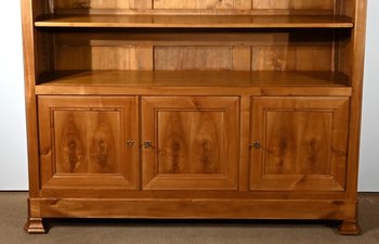 Cherry wood open bookcase - 1900