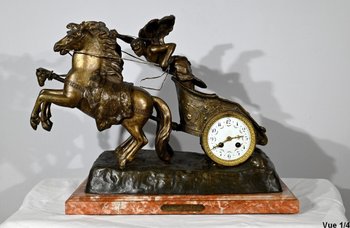 Important Clock in Regula " Roman Race " by X.Raphanel - End of XIXth century