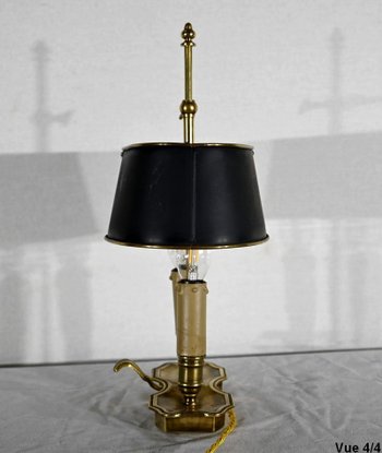 Kleine Bouillotte-Lampe aus Messing - Ende des 19. Jahrhunderts