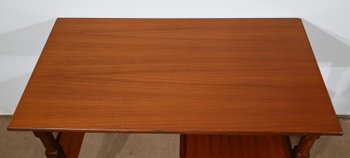 Mahogany and Teak small desk, Gautier style - 1960