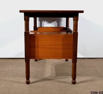 Mahogany and Teak small desk, Gautier style - 1960