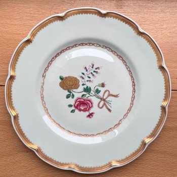 Haviland - Série De 12 Assiettes Plates En Porcelaine De Limoges Modèle Au Charme Du Logis