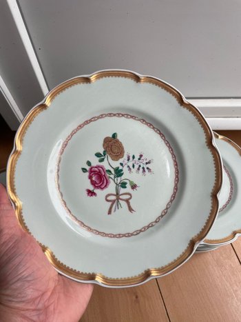 Haviland - Série De 12 Assiettes Plates En Porcelaine De Limoges Modèle Au Charme Du Logis