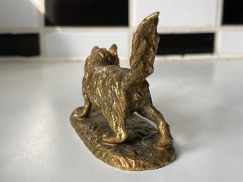 Small bronze Cat Fratin