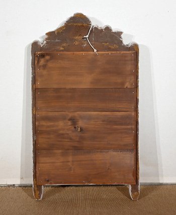 Finestra con frontone in legno dorato, stile Luigi XVI - Inizio XX secolo