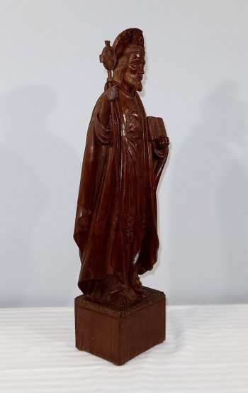 Important Statue of Christ in chestnut - End of XIXth century