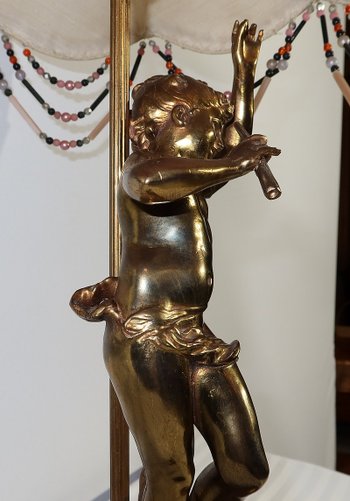 Lamp " The Pied Piper ", after Auguste Moreau - Early XXth century