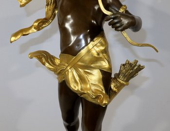 Importante "Cupido" in bronzo di Charles B. - XIX secolo