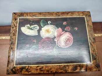 Painted sewing box in Spa wood