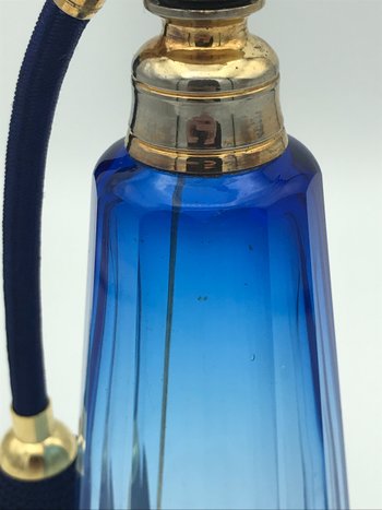 Vaporisateur à parfum cristal bleu