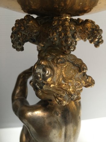 Two late eighteenth bronze cherubs