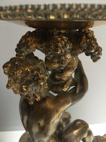 Two late eighteenth bronze cherubs