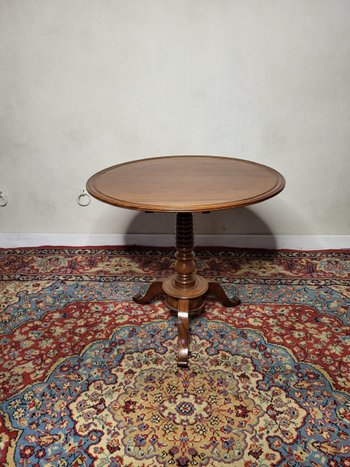 Louis Philippe mahogany pedestal table