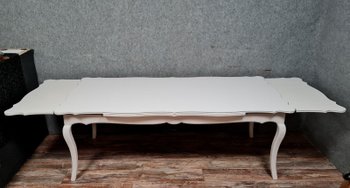 Tisch (300 cm) Rocaille im Louis XV-Stil aus lackiertem Holz um 1950