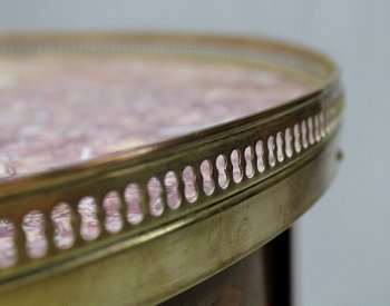 Mahogany Bouillotte Table, Louis XVI Style - Early 20th Century