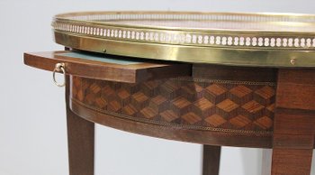 Mahogany Bouillotte Table, Louis XVI Style - Early 20th Century