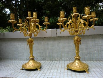 Pair of Napoleon III period candelabras