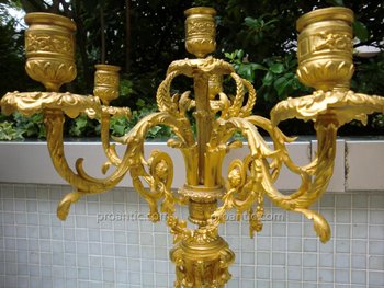 Pair of Napoleon III period candelabras