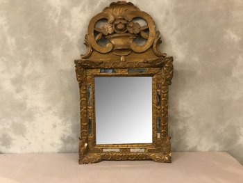 Miroir En Bois Doré d'époque 18ème