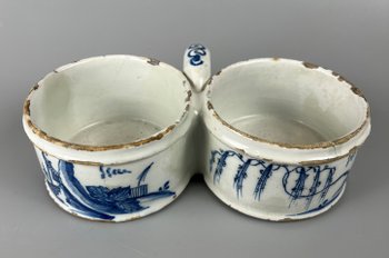 Une rare tasse à café à motif Worcester "Gazebo" du milieu du XVIIIe siècle c1755-9