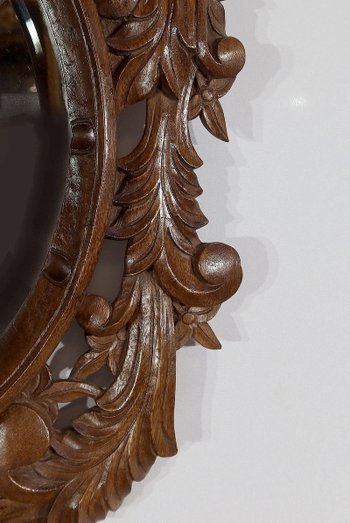 Miroir en Chêne massif, style Rocaille – Début XXe