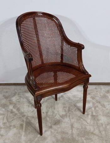 Pair of Mahogany Armchairs, Louis XVI Style - Early 20th Century