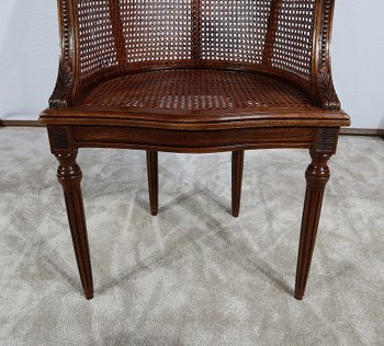 Pair of Mahogany Armchairs, Louis XVI Style - Early 20th Century