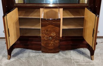 Showcase cabinet in Rio Rosewood, attributed to J. Leleu, Art Deco – 1940