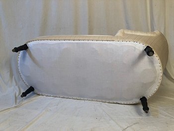 Napoleon III daybed, upholstery redone