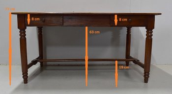 Rectangular Property Table in Gilded Oak - Late 19th century