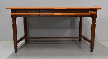 Rectangular Property Table in Gilded Oak - Late 19th century