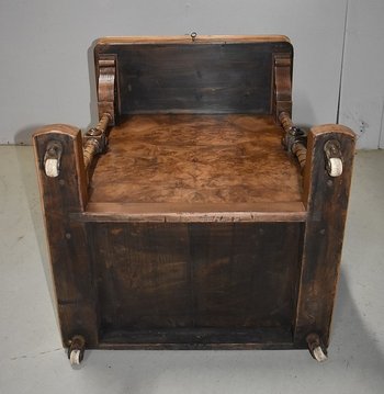 Small Davenport Walnut Desk, England, Victorian - 19th century