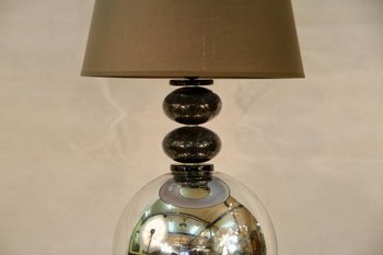 Lampada In Alluminio E Vetro Di Murano, Inizio XXI Secolo