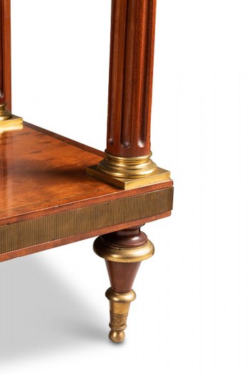 Serving Table In Mahogany And Marble From The Directoire Period