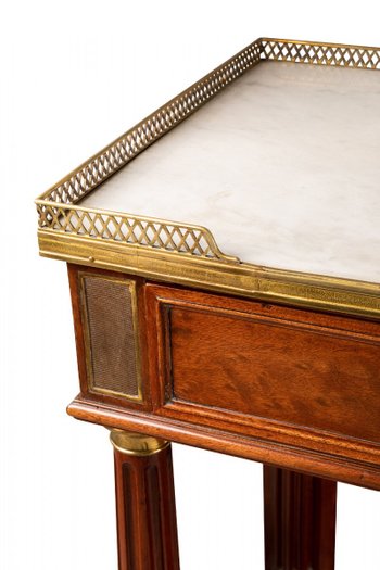 Serving Table In Mahogany And Marble From The Directoire Period