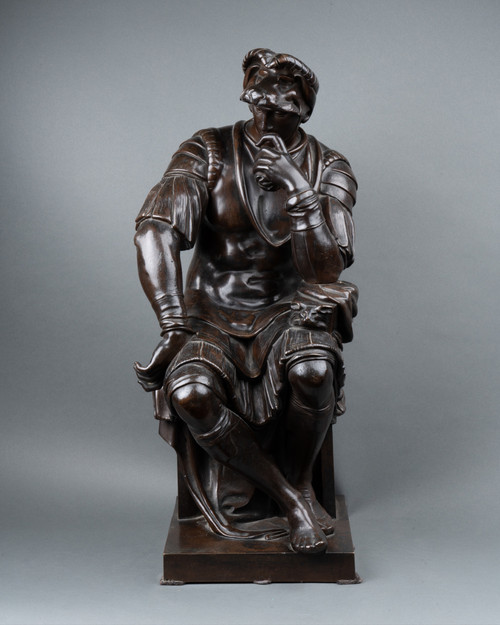 Bronze Laurent De Medici nach Michelangelo, 19. Jahrhundert