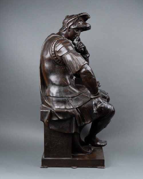 Bronze Laurent De Medici nach Michelangelo, 19. Jahrhundert