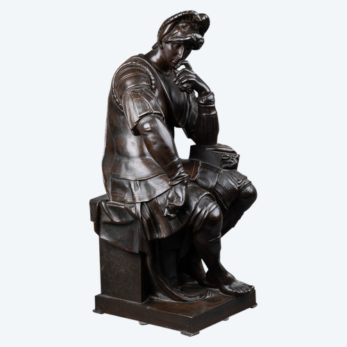 Bronze Laurent De Medici nach Michelangelo, 19. Jahrhundert