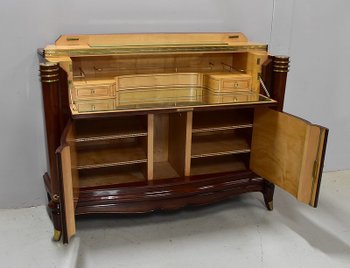 Eccezionale credenza in palissandro e sicomoro di Rio, attribuita a J. Leleu - 1940