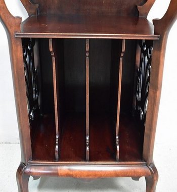 Music cabinet in stained Beech, Asian spirit, attributed to G. Viardot. Viardot - 1900