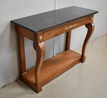 Solid cherry wood console, Restoration period - 1820