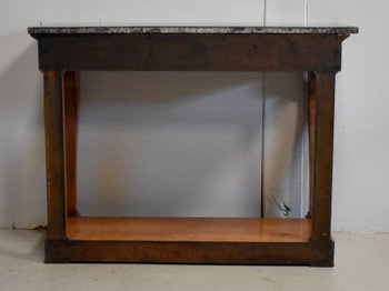 Solid cherry wood console, Restoration period - 1820