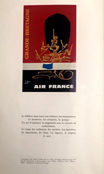 Air France Georges Mathieu Poster